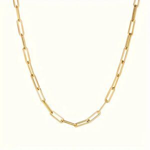 24 Inch Popular Paperclip Style Chain